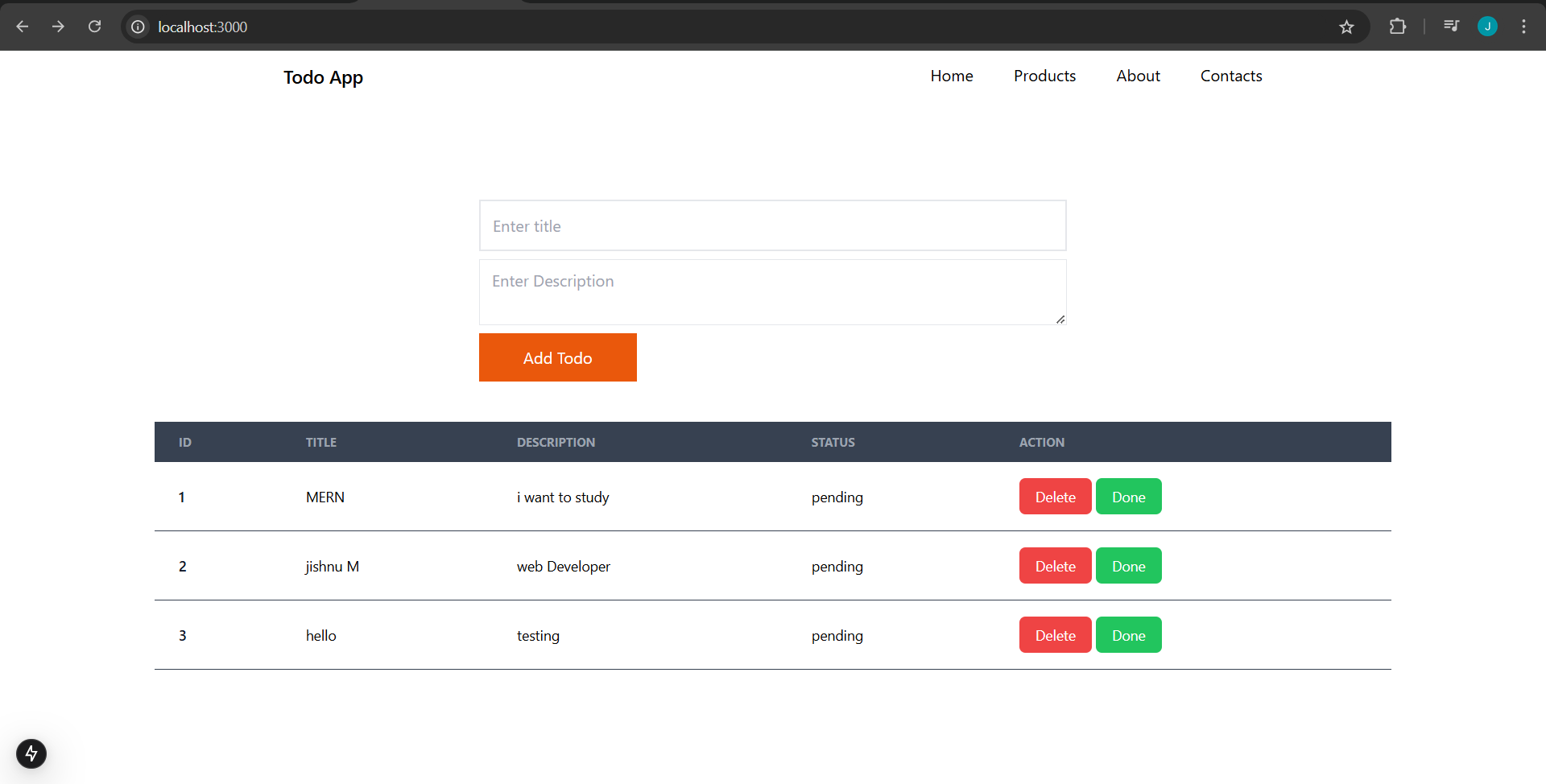 Advanced Todo app